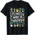 thumbnail image 1 of Plant Lover Gardener Monstera Succulent T-Shirt men and women can wear, black, white, gifts, 1 of 4