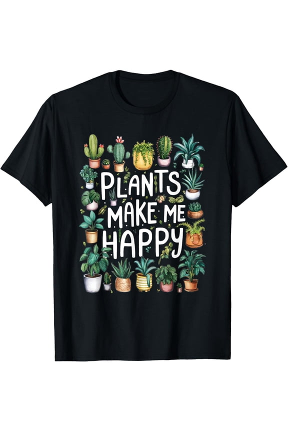 Plant Lover Gardener Monstera Succulent T-Shirt men and women can wear, black, white, gifts