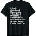 thumbnail image 1 of Plant Lovers T-shirt Plant Lady Gardening Houseplant List T-Shirt, 1 of 4