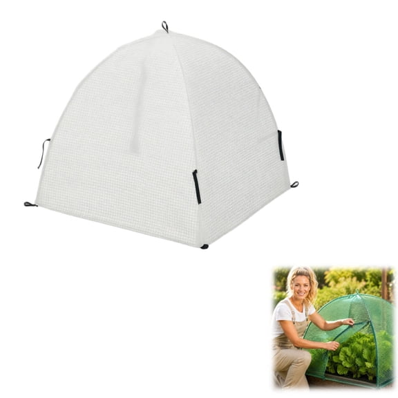 Plant Mesh Cover for Garden Protection - 22" x 22" x 22" Reusable Plant Tent Cage with Zipper & Stakes, Pest Guard Netting for Vegetables, Fruits, Flowers, Small Animals & Poultry