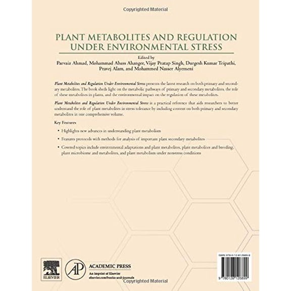 Pre-Owned Plant Metabolites and Regulation Under Environmental Stress, (Paperback)