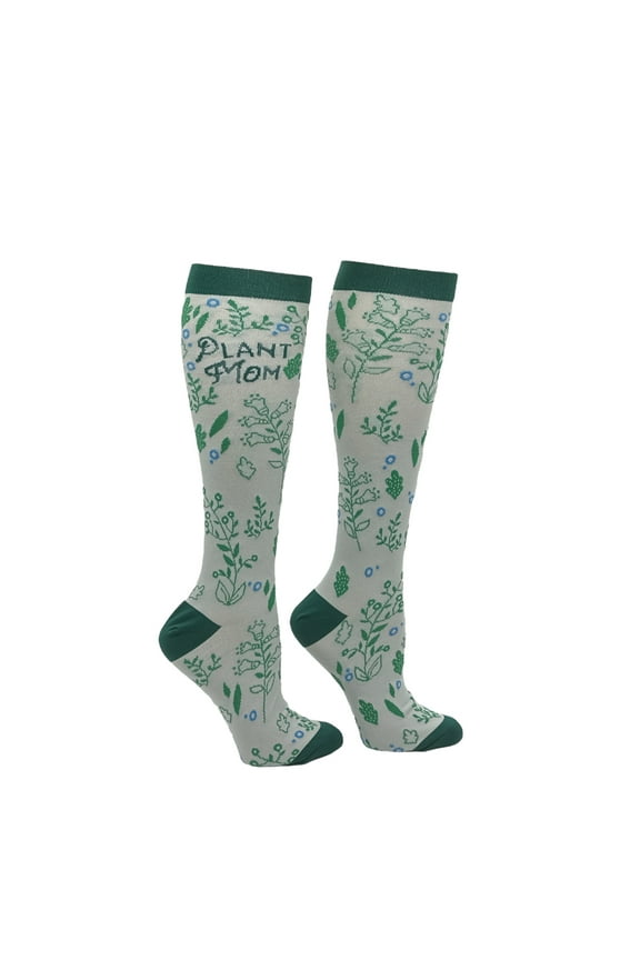 Plant Mom Funny Gardening Compression Socks for Women Unisex Size