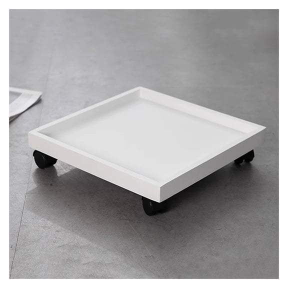Square Plant Stand Caddy Plant Saucer Tray with Wheels,Rolling Stand Pot Trolley,Flower Pot Rack On Rollers Trolley for Indoor Patio Outdoor Garden