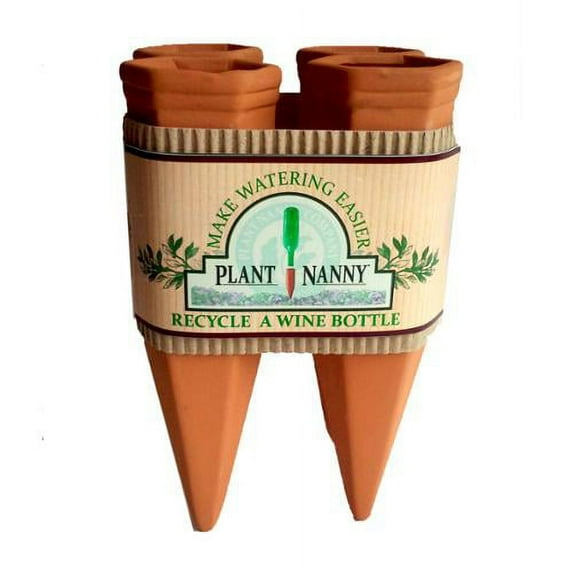 Plant Nanny - Recycle-a-Wine Bottle Plant Stake Set - 4 count