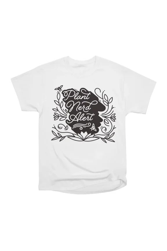 Plant Nerd Alert Light Version T-Shirt Tee Gift For Him Merch For Her Apparel For Friend