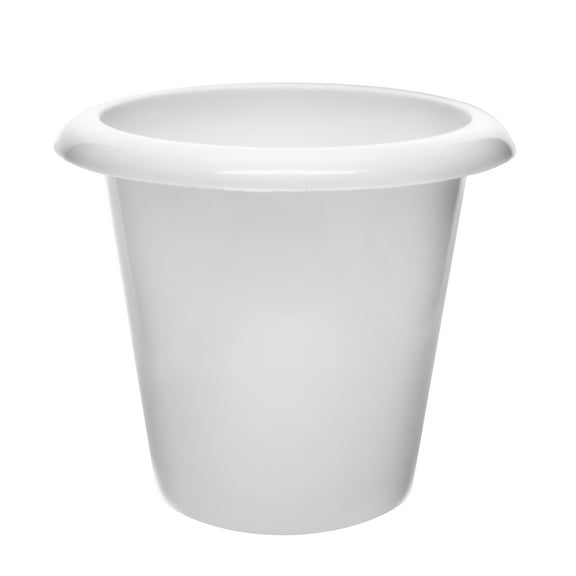 Plant Nursery Pot, 6.25" Tall - Polypropylene - Downward Extended Rim - Drillable Drain Holes - Eisco Labs