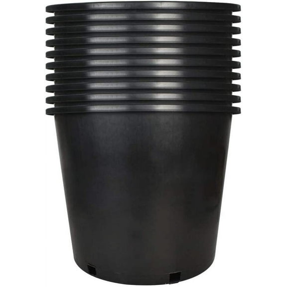 Plant Nursery Pot Gallon Plastic Garden Planter Pots Flower Seedling Injection Molded Container Seed Starting Large Pot for Indoor Outdoor Plants Seedlings Vegetables