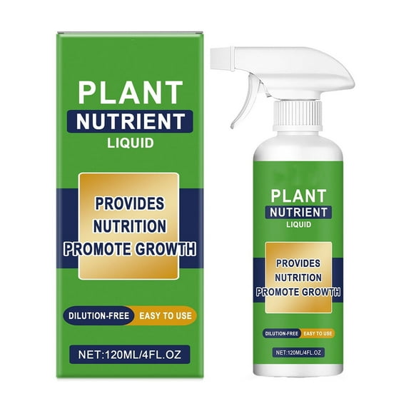 Plant Nutrient Liquid Spray, 120ml/4fl.oz, Growth Promoter for Indoor & Outdoor Plants, Ready to Use, No Dilution Needed