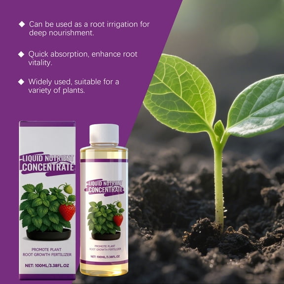 Plant Nutrient Solution for Potted Flowers 100ml, Promotes Healthy Growth and Vibrant Flowering, Strengthens Foliage and Roots, Easy Application for Indoor and Outdoor Gardening