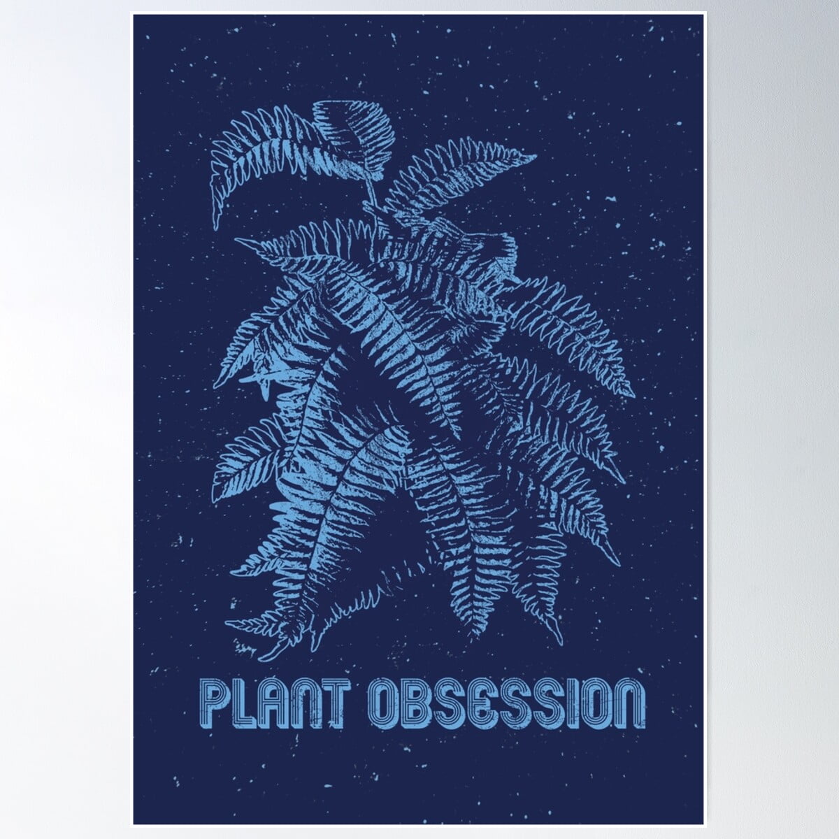 Plant Obsessed Light Blue Artwork Poster Wall Art Modern Wall plant-obsessed-light-blue-artwork-poster-wall-art-modern-wall
