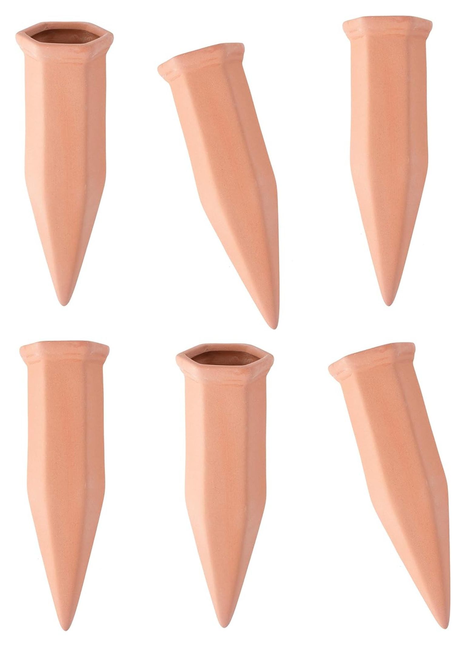 Plant Pals by Wyndham House 6 Piece Terracotta Watering Spikes