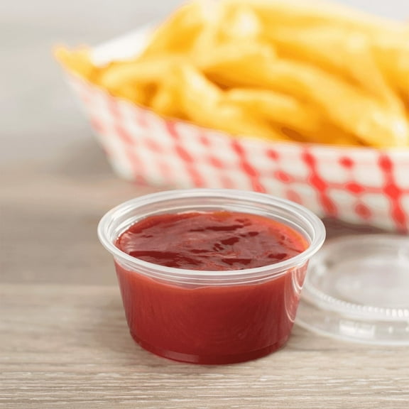 Plant Plate 2 oz Durable Disposable Plastic Cups, Clear - 2,500 Count