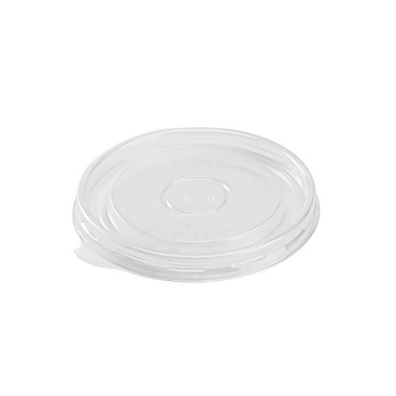 Plant Plate Translucent 90 mm Lid only for 8 oz Kraft Paper Bowl/Cup, 500 Pcs/Box