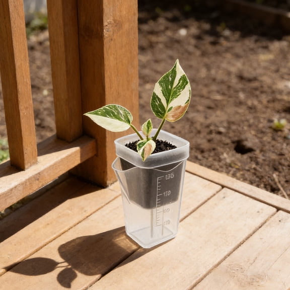 Plant Pot Container Square Seedling Grow Box With Insert Card For Succulent & Small Plants White S12X