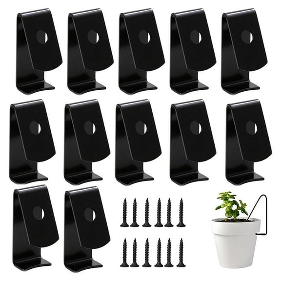 Plant Pot Hangers 12 Pack Flower Pot Hangers with Screws Plant Pot Wall Hooks