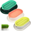 thumbnail image 1 of 3 Pcs Indoor Plant Pot House Plants Cat Grass Planter for Pet Nursery, 1 of 6