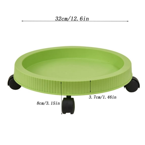 Plant Pot Mobile Base, Adjustable Plant Pot Stand, Four-Wheel Rolling Plant Pot Holder with Scratch-Resistant Wheels, Durable Heavy-Duty Plant Pot Caddy for Indoor and Outdoor Gardening