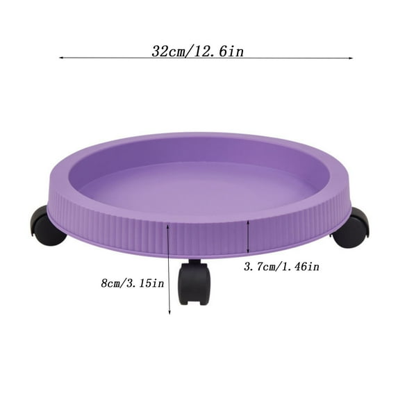 Plant Pot Mobile Base, Adjustable Plant Pot Stand, Four-Wheel Rolling Plant Pot Holder with Scratch-Resistant Wheels, Durable Heavy-Duty Plant Pot Caddy for Indoor and Outdoor Gardening