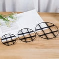thumbnail image 1 of Plant Pot Risers 5PCS,Elevated Plant Stand Base7.87x7.87x0.79in,Plastic Pot Feet for Drainage Ventilation Stable Support Indoor Outdoor Gardening(Black), 1 of 7