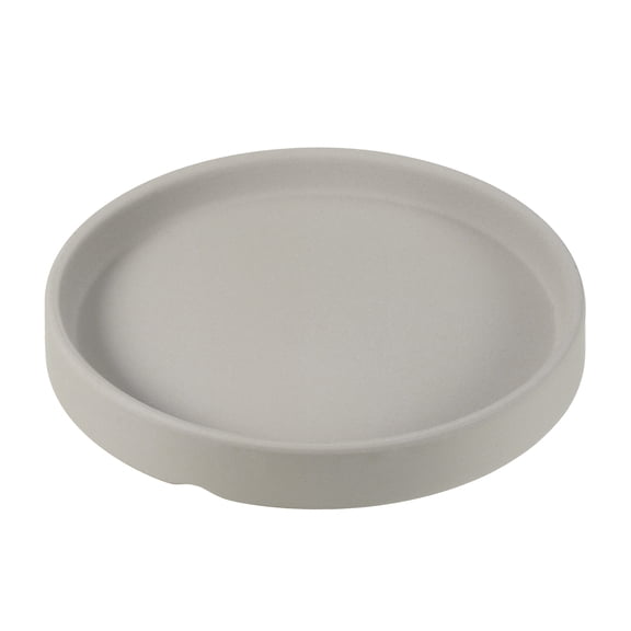 Uxcell Ceramic Round Planter Saucer Flower Pot Drip Tray Coaster, Gold Light Gray 5"
