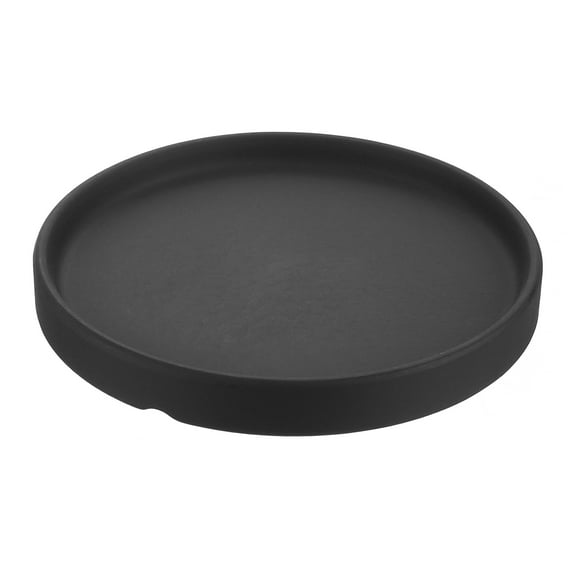 Uxcell Ceramic Round Planter Saucer Flower Pot Drip Tray Coaster, Gold Black 6"