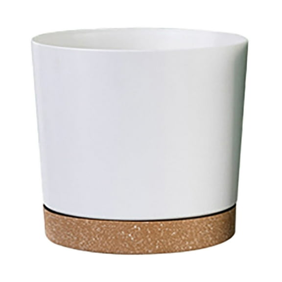 Plant Pot, Self Watering Planter, Flower Watering Pot, Bonsai Planter Pot, 6 Inch Round Plastic Flower Pot with Drainage Hole for Indoor Outdoor House Plants, Succulents, Flowers