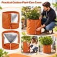 thumbnail image 1 of Plant Pot Thermal Cover, Winter Potted Plant Cover with Zipper & Drawstring, Freeze Frost Protection Bag for Outdoor Garden Potted Shrubs(17.7x27.6 inch#1), 1 of 6