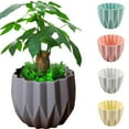 thumbnail image 1 of Plant Pots 3.5 Inch Plant for Small House Plants Simple Geometric Design Tabletop Small Plastic Pot Planting Pot Garden Outdoor Flower Pots Home Office Modern Decor Walmart Outlet, 1 of 6