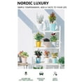 thumbnail image 1 of Plant Pots 5 inch Indoor Plastic Flower Pots，with Drainage Holes and Saucers Plastic Flower Pot Indoor Outdoor for Garden, 1 of 9
