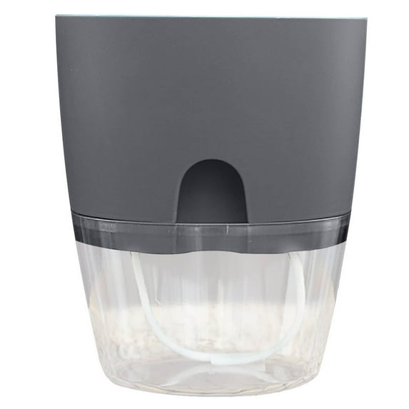 Plant Pots, Self Watering Pots for Indoor Plants, Plastic Planters, Flower Pot Modern Decorative Plastic Planter with Extra Large Water Storage for All House Plants, Flowers, Herbs