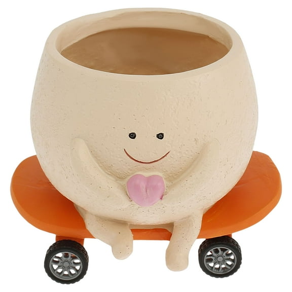 Plant Pots - Cute Resin Head Planters Pots for Succuelnt and Little Snake Plants