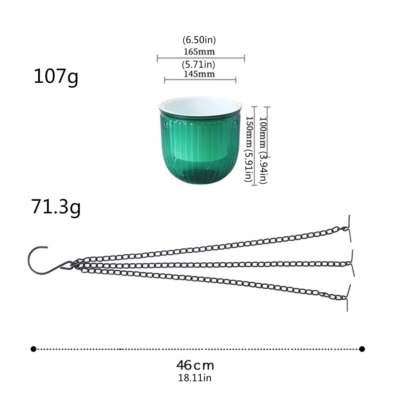 Plant Pots Outdoor Hanging Pot Basket Self Watering Hanging Pots Indoor