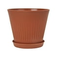 Plant Pots With Multiple Drain Holes And Trays Indoor Modern Garden