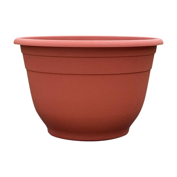 Plant Pots for Indoor Outdoor, Lightweight Simple Style Plastic Floor Planters with Drainage Holes, for Home, Patio & Garden Brown