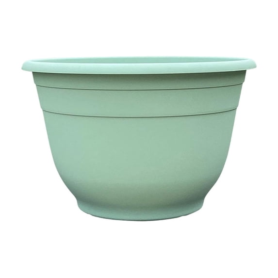 Plant Pots for Indoor Outdoor, Lightweight Simple Style Plastic Floor Planters with Drainage Holes, for Home, Patio & Garden Green