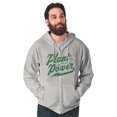 thumbnail image 1 of Plant Power Vegetarian Vegan Workout Unisex Fleece Graphic Zip Up Hoodie Brisco Brands 2X, 1 of 5