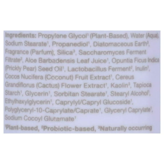 Plant & Probiotic Based Aluminum Free Supernatural Deodorant- Coconut Coast Stick (2 oz)