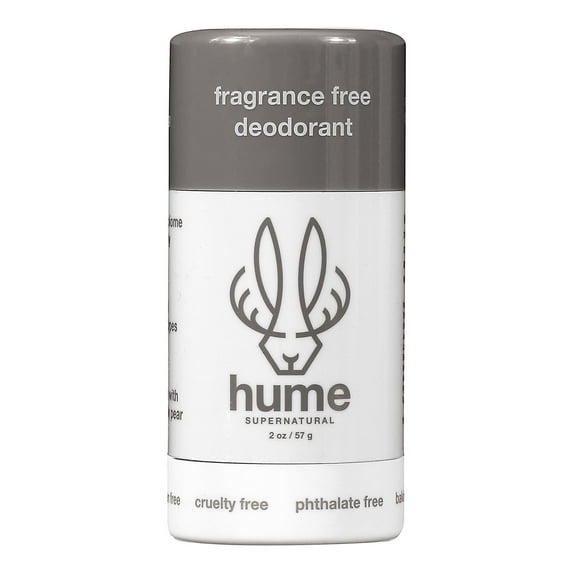 Plant & Probiotic Based Aluminum Free Supernatural Deodorant- Fragrance Free Stick (2 oz)