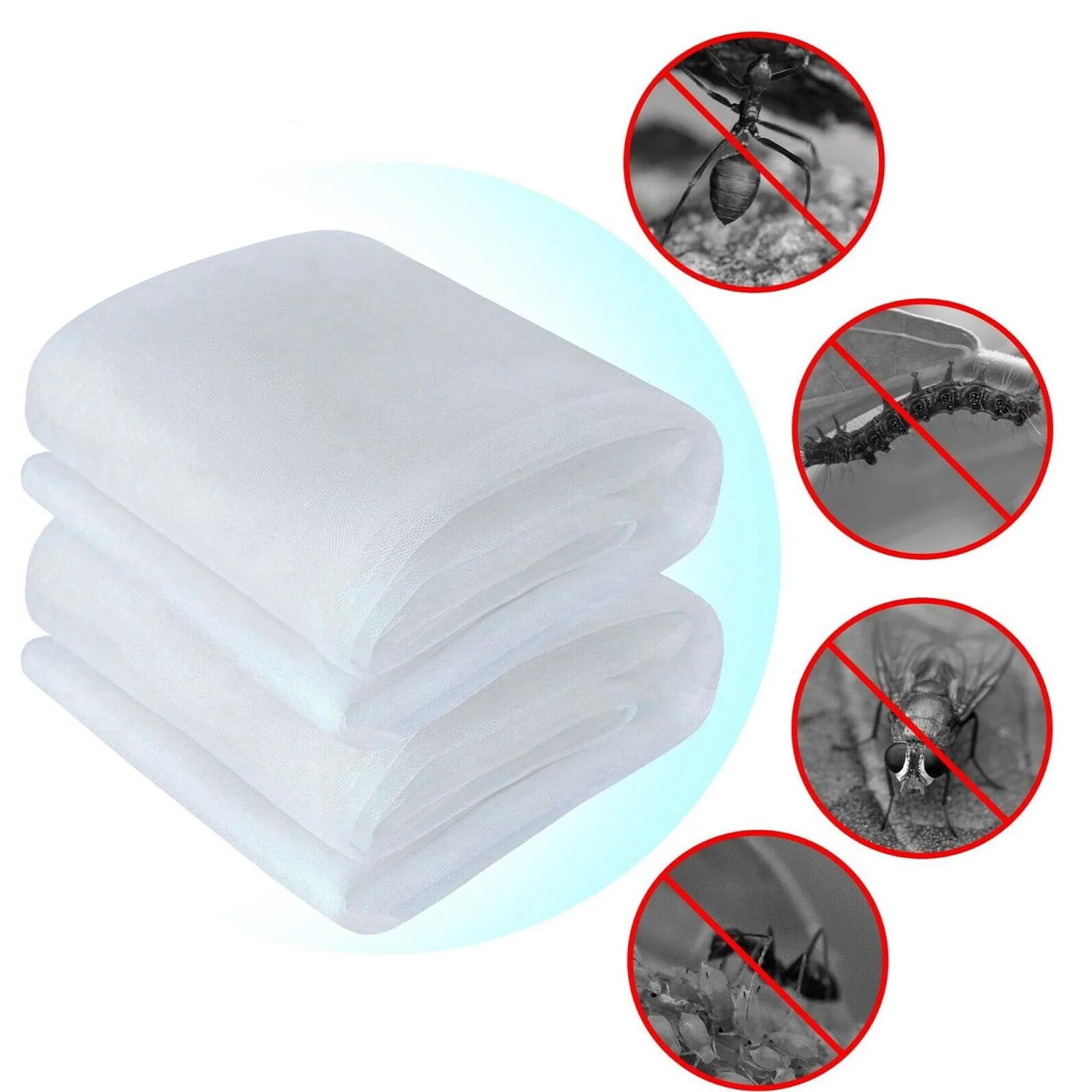 Plant Protection Mesh Netting, 5X3M Garden Bird & Pest Barrier, Protect Vegetables Flowers Fruits From Birds Animals Insects