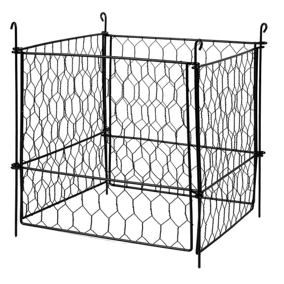 Plant Protector 4 Pack, Chicken Wire Plant Cages, Animal Guard for Plants, 13.4x13.4 Inch, Rabbit & Squirrel Barrier, Vegetable & Flower Garden Fence