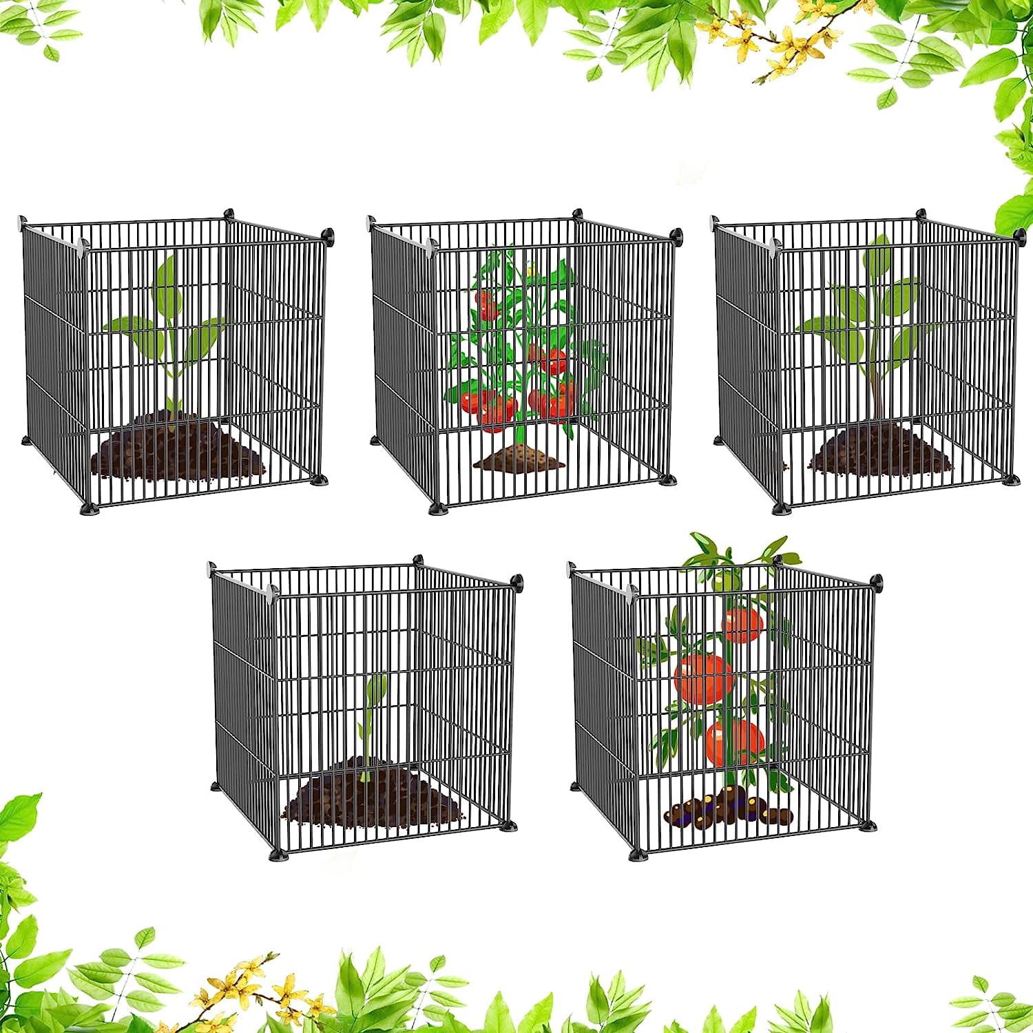 Plant Protector Cage, Plant Wire Cloche Protect Garden Vegetables from