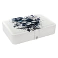 thumbnail image 1 of Plant Pu Leather Decorative Box with Removable Compartment, Portable Bracelet Holder, Necklace Organizer, and Storage Box, 1 of 6