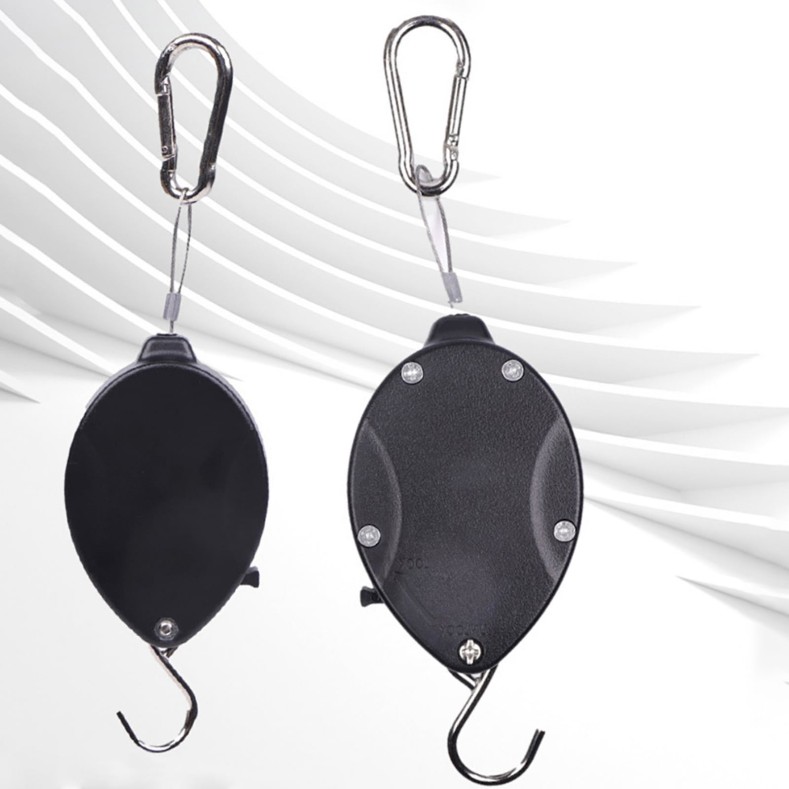 Plant Pulley Hanger with Metal Ceiling Plant Hooks, Retractable Plant