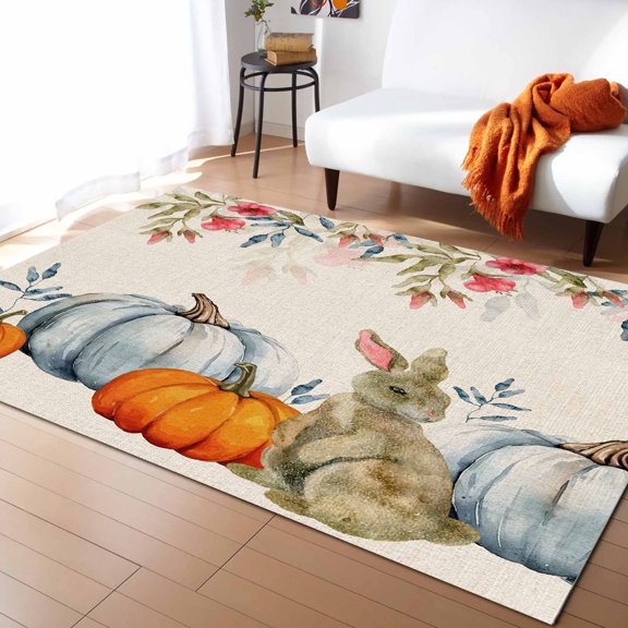 Plant Pumpkin Rabbit Carpet For Home Living Room Bedroom Bedside r Large Area Rug Teen Room r Carpet