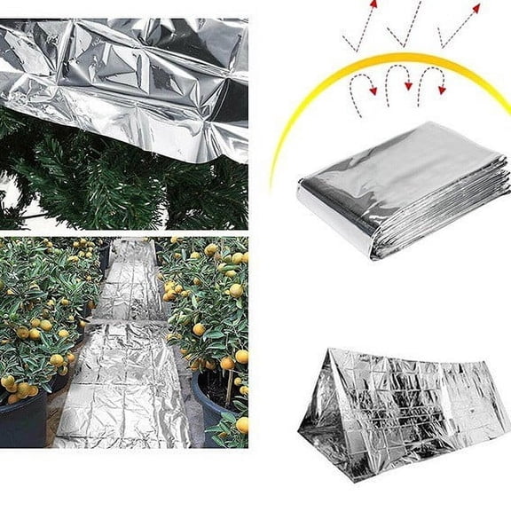 Plant Reflective Film for Greenhouse | PET Material | Heat Regulation & Increased Sunlight | Boosts Photosynthesis | Custom Cuttable Size | Water Conservation | Portable Foldable Design | 10x8cm
