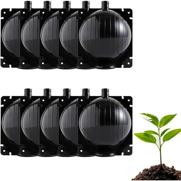 Plant Root Growing Box 2025 New Air Layering Propagation Kit Reusable Air Layering Pods Clear Plant Rooting Grafting Box for Fast Propagation Plants (Black 10Pcs)