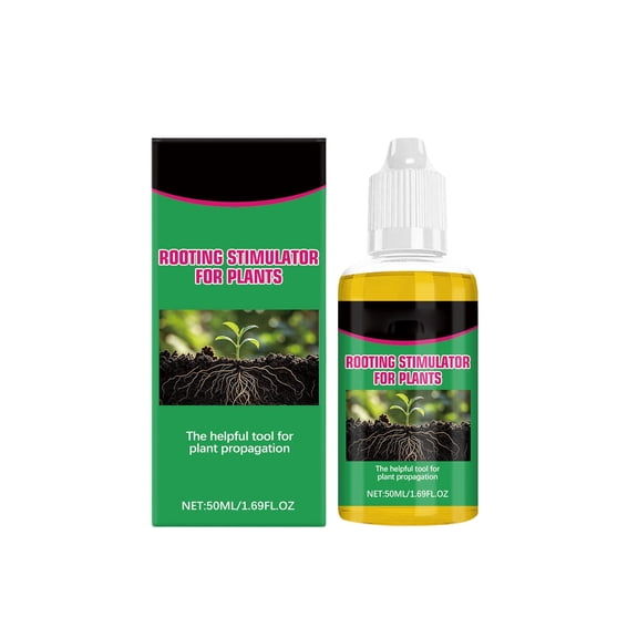 Plant Root Nutrients 50ml, Rapid Root Growth Supplement for Indoor Outdoor Plants, Transplant & Cutting Care Formula