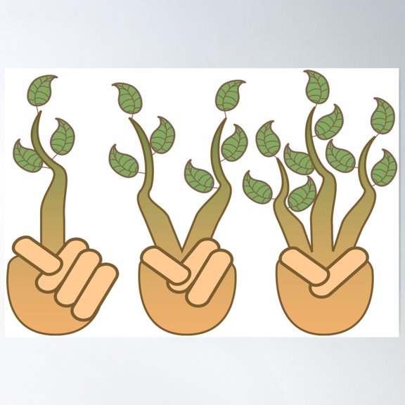 Plant Root Poster Wall Art, Modern Wall Decor For Living Room Bedroom, 8x12 UNFRAMED