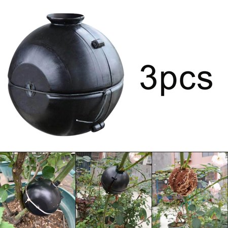 Plant Rooting Device Air Layering Propagation Garden Black High Pressure Rooting Plant Rooting Apparatus Plant Rooting Box set of 3Pcs