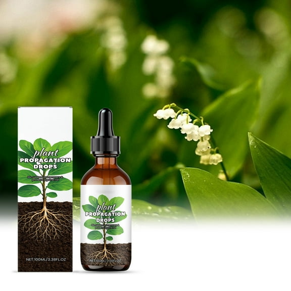 Plant Rooting Hormone Solution 100ml, Propagation Drops for Stronger Roots, Liquid Growth Booster for All Plant Cuttings, Indoor & Outdoor Gardening